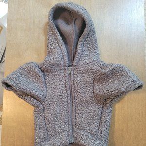 Express Cozy Sherpa Dog Hoodie - Slate Gray - Small - Like new